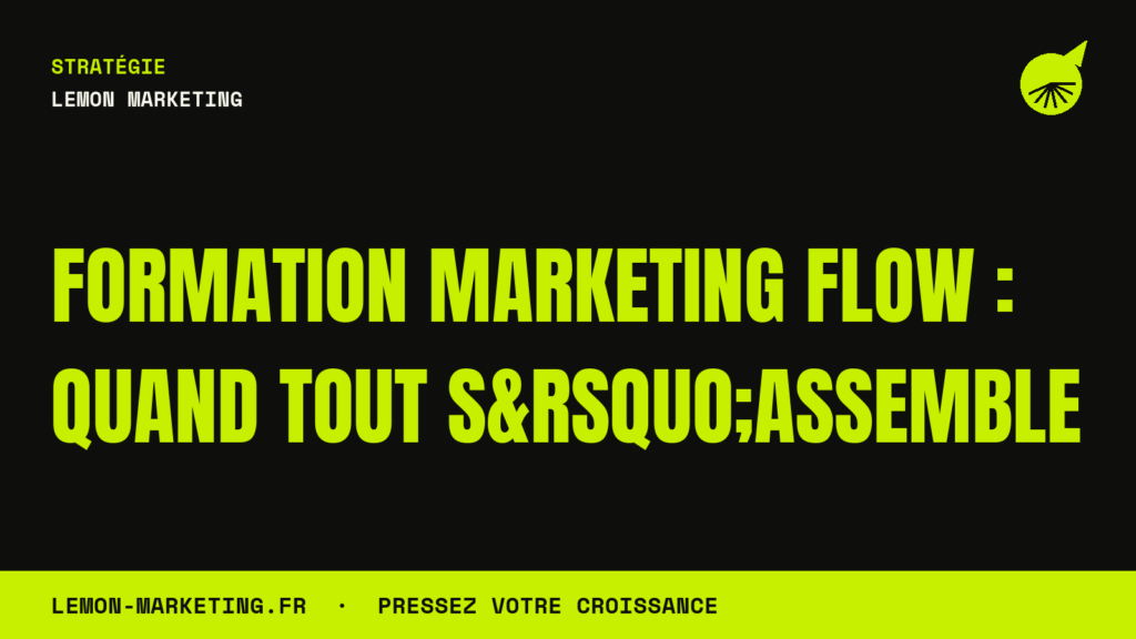 Formation Marketing Flow : Quand Tout S&rsquo;Assemble